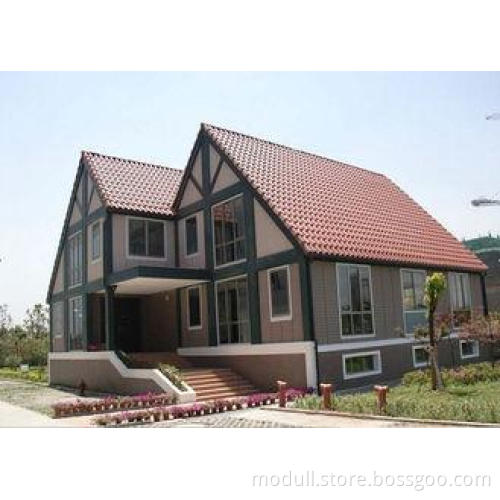 Sustainability Light Steel Villa Prefabricated Homes Contur